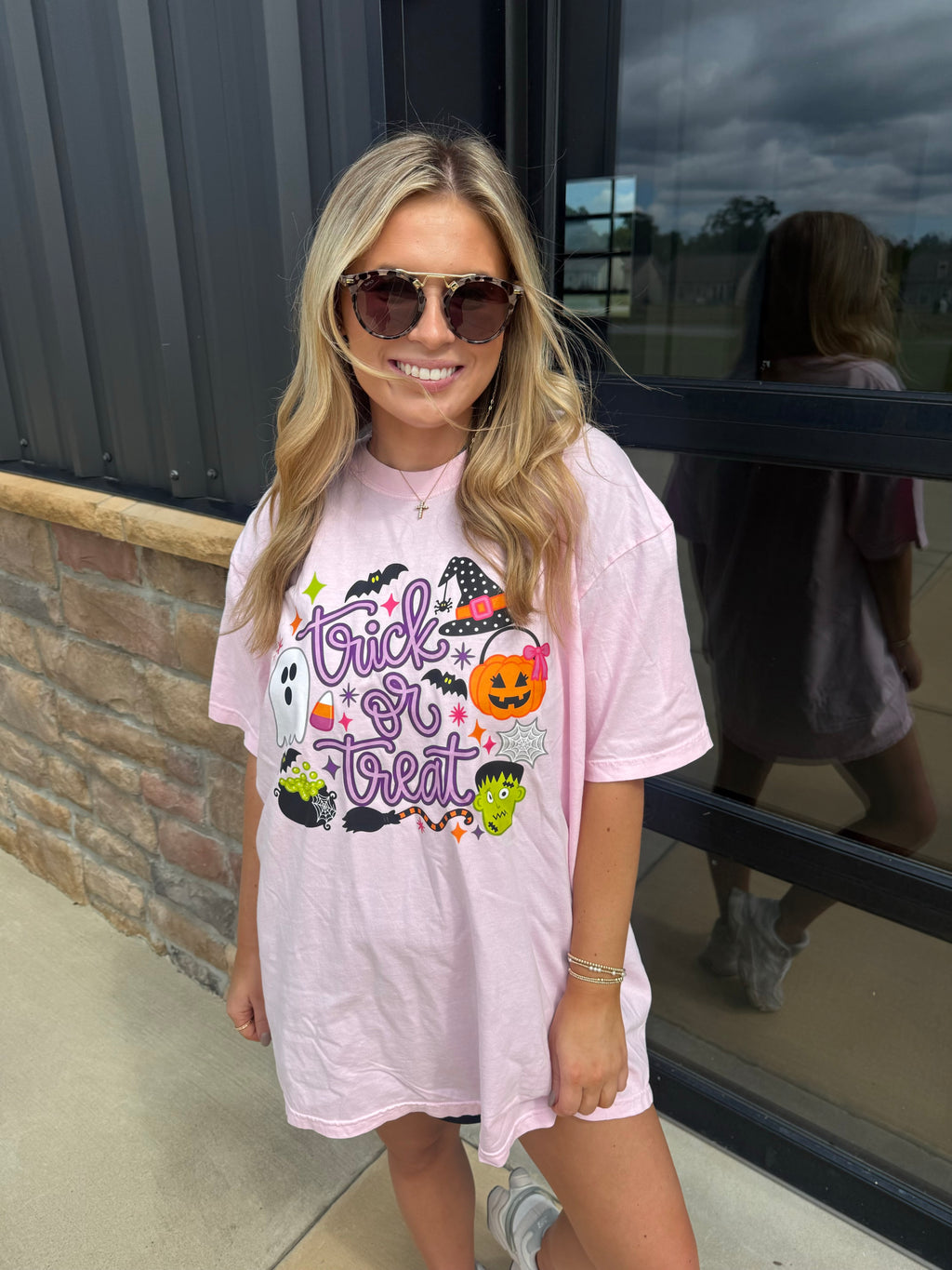 Trick or Treat - Pink t-shirt