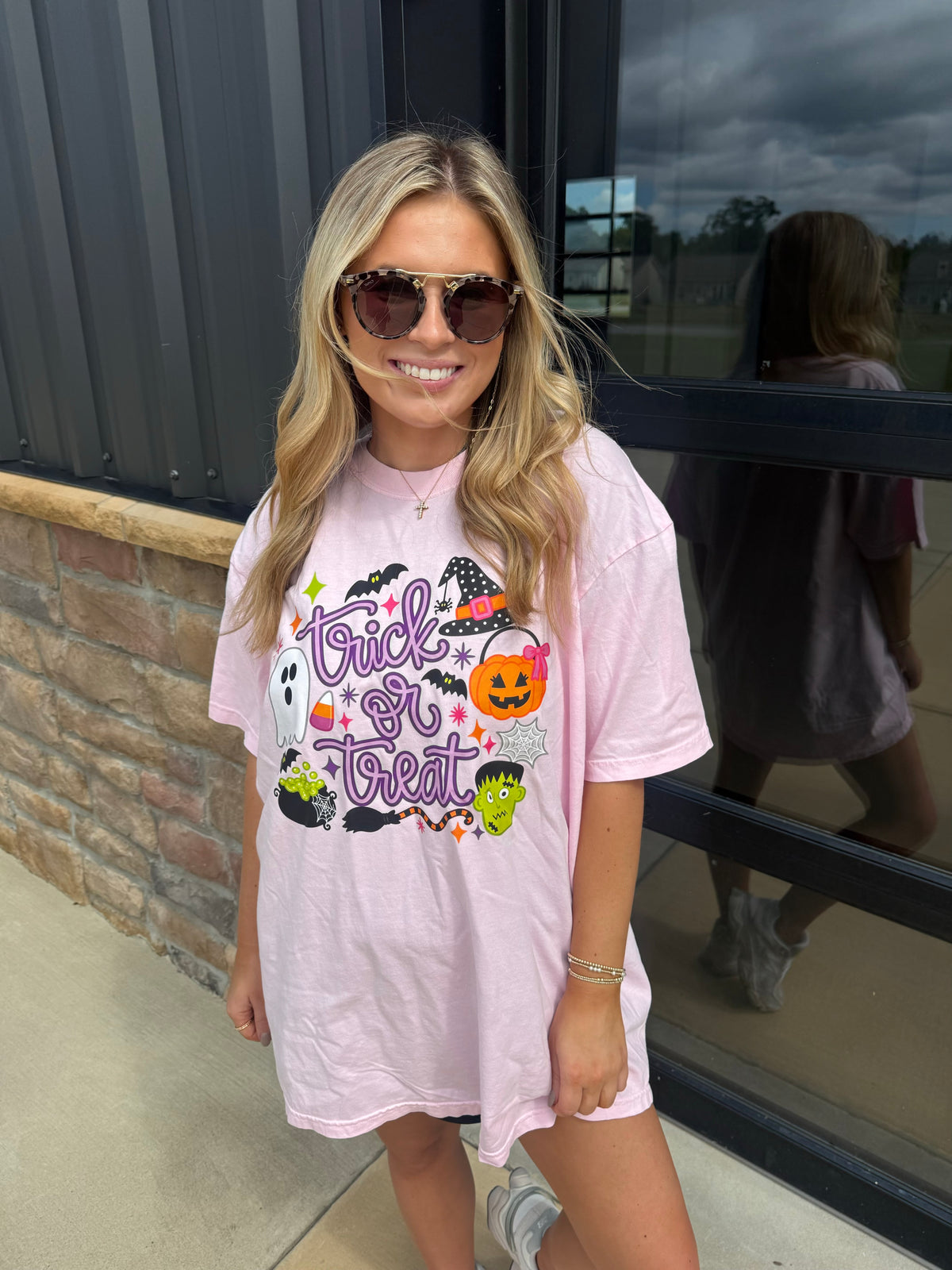 Trick or Treat - Pink t-shirt